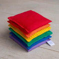 Afbeelding laden in Galerijviewer, LITTLE BOTANIC LABEL Sensorische pittenzakjes – Regenboog (6 stuks) Kids Plus