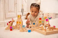 Afbeelding laden in Galerijviewer, TickiT® Houten Bouwedelsteenblokken – 25-delige Set met Edelstenen Kids Plus