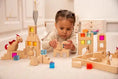 Afbeelding laden in Galerijviewer, TickiT® Houten Bouwedelsteenblokken – 25-delige Set met Edelstenen Kids Plus