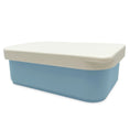 Afbeelding laden in Galerijviewer, Smikkels – Lunchbox RVS met siliconen deksel 900ml – Blauw Kids Plus
