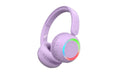 Afbeelding laden in Galerijviewer, Lalarma draadloze, opvouwbare koptelefoon LILA MET LICHTJES Kids Plus