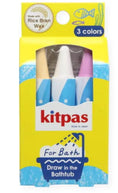 Afbeelding laden in Galerijviewer, Kitpas badkrijt 3 pcs- set 3: yellow, white, pink Kids Plus