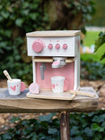 Afbeelding laden in Galerijviewer, Label Label – Houten Espresso Machine – Pink Kids Plus