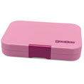 Afbeelding laden in Galerijviewer, Yumbox Tapas XL - lekvrije Bento box lunchbox - 4 vakken - Capri Pink / Rainbow tray Kids Plus