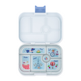 Afbeelding laden in Galerijviewer, Yumbox Original - lekvrije Bento box lunchbox - 6 vakken - Hazy Gray / Paris tray Kids Plus