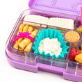 Afbeelding laden in Galerijviewer, Yumbox Original - lekvrije Bento box lunchbox - 6 vakken - Lulu Purple / Paris tray Kids Plus