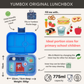 Afbeelding laden in Galerijviewer, Yumbox Original – Surf Blauw / Raket tray Kids Plus