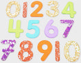 Afbeelding laden in Galerijviewer, TickiT Rainbow Glitter Numbers Set Kids Plus