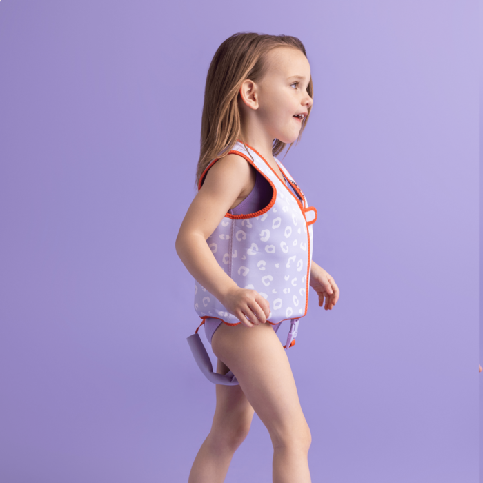 Swim Essentials | Leopard | Lila Zwemvest 3-6 jaar