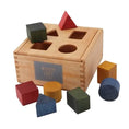 Afbeelding laden in Galerijviewer, Wooden Story Montessori Toy Shape Sorteerbox Regenboog stapelen
