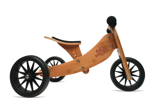 Kinderfeets 2-in-1 loopfiets & driewieler Tiny Tot - Bamboe