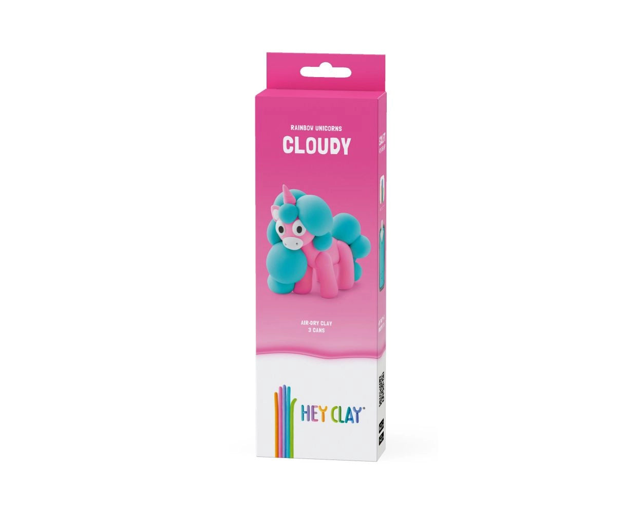 Hey Clay – Rainbow Unicorn Cloudy – 3 potjes Kids Plus