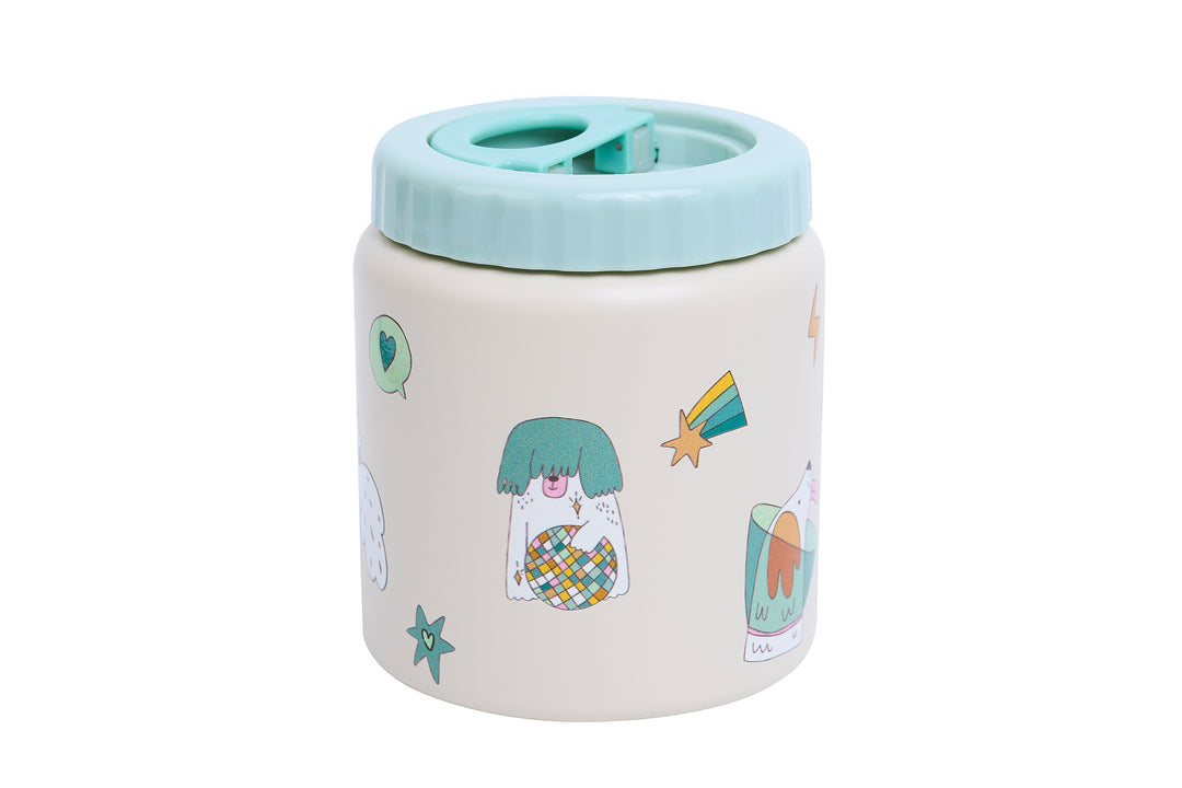 The Cotton Cloud Big Thermo Food Jar - Funky Dogs