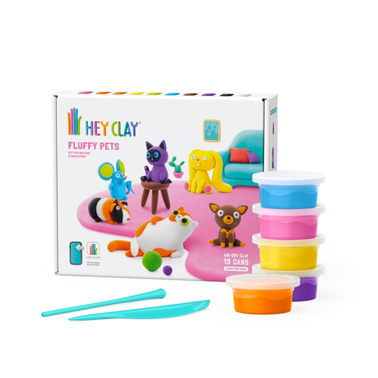 HeyClay Fluffy Pets set