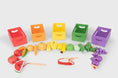Afbeelding laden in Galerijviewer, TickiT® – Houten Sorteerset met Fruit & Groentekratten Kids Plus
