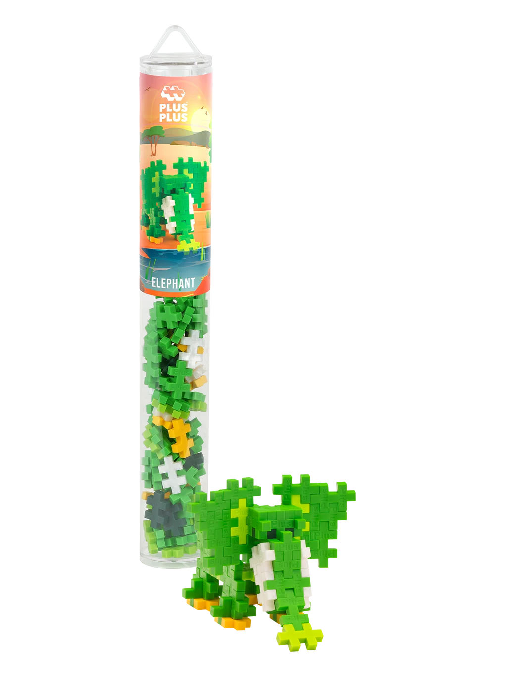 Plus-Plus Olifant – 100 stuks Tube Kids Plus