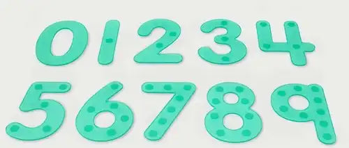 TickiT® SiliShapes Dot Numbers – Groene Siliconen Cijfers (Set van 10) Kids Plus