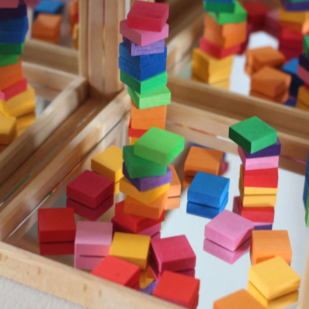 Bauspiel houten mozaïek blokken - 100-delig Kids Plus