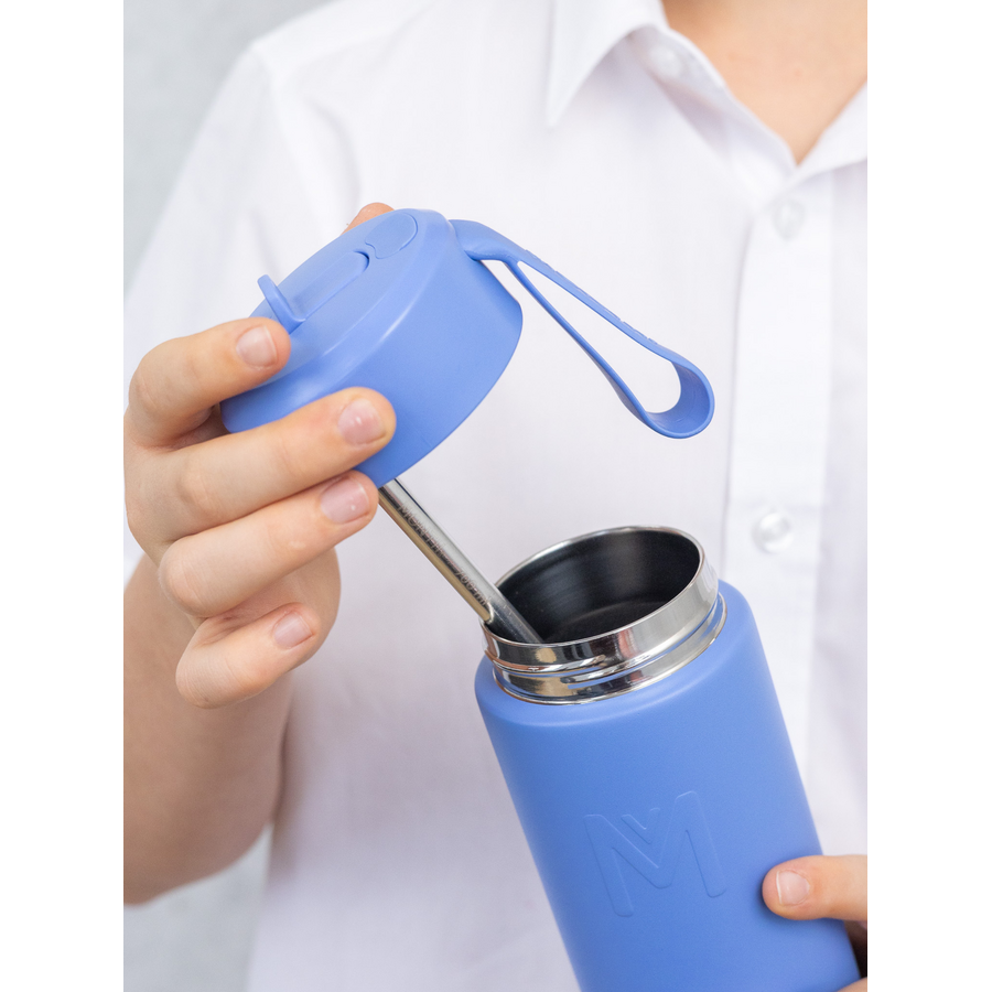 Montii Thermo Drinkfles Sipper – 700 ml splash blauw Kids Plus