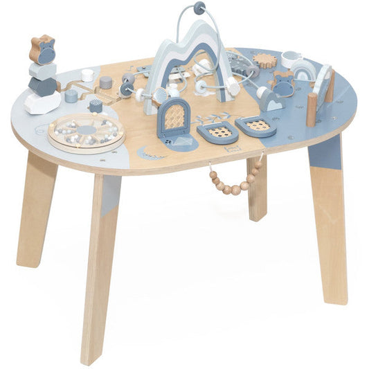 Label Label – Houten Activiteitentafel Blauw 💙✨ Kids Plus