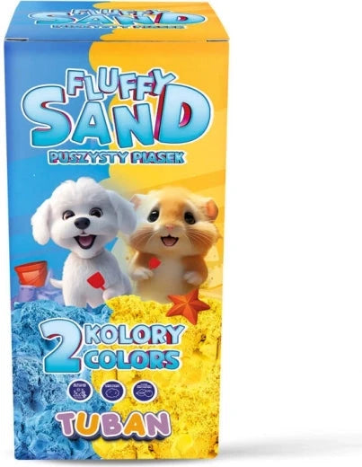 Tuban - Fluffy Sand – Blue- Yellow (2 x 70 g) Kids Plus