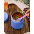 Afbeelding laden in Galerijviewer, MontiiCo Thermos Voedselpot 400 ml – Splash Blauw Kids Plus
