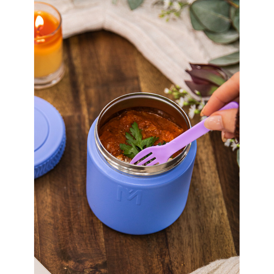 MontiiCo Thermos Voedselpot 400 ml – Splash Blauw Kids Plus