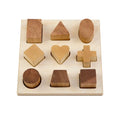 Afbeelding laden in Galerijviewer, Wooden Story Montessori Puzzelbord Naturel stapelen
