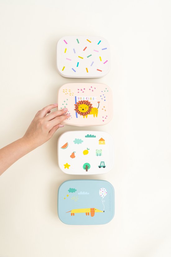 The Cotton Cloud lunchbox rvs confetti