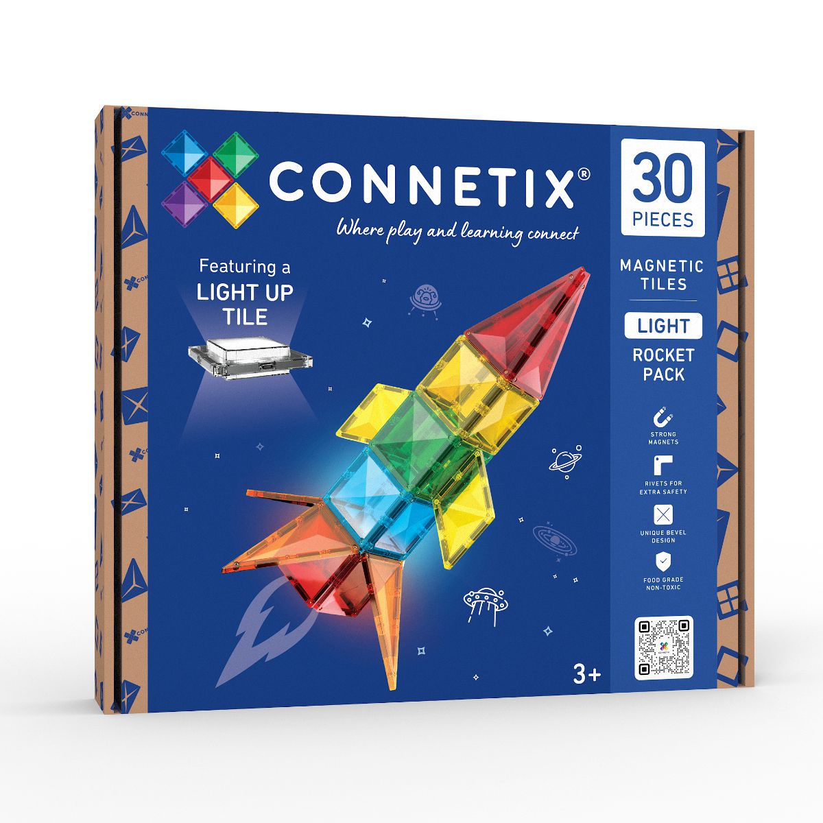 CONNETIX Light Rocket Pack – 30 delig Kids Plus