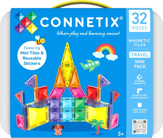 CONNETIX Travel Mini Pack – 32 delig Kids Plus