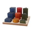 Afbeelding laden in Galerijviewer, Wooden Story Montessori Toy Shape Sorteerbord XL Rainbow
