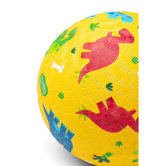 Little L – Rubber bal Dino’s Geel – 18 cm Kids Plus