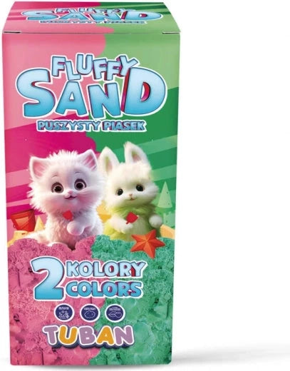 Tuban - Fluffy Sand – Pink Green (2 x 70 g) Kids Plus