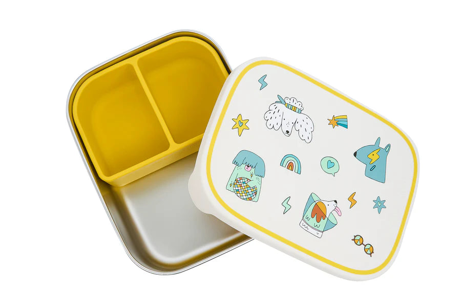 The Cotton Cloud RVS Lunchbox – Funky Dogs