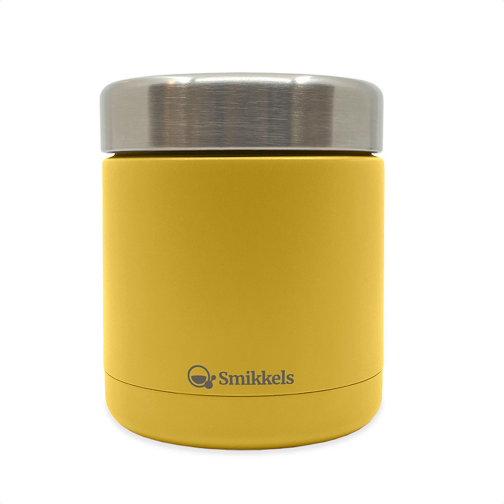 Smikkels Thermos Lunchbakje – Geel (350 ml) Kids Plus