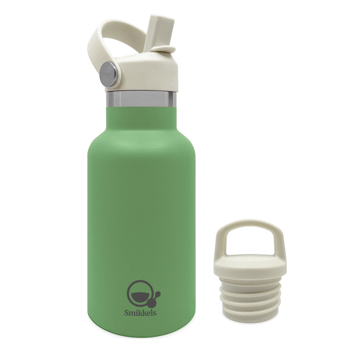 Smikkels RVS Thermosfles 350 ml groen Kids Plus