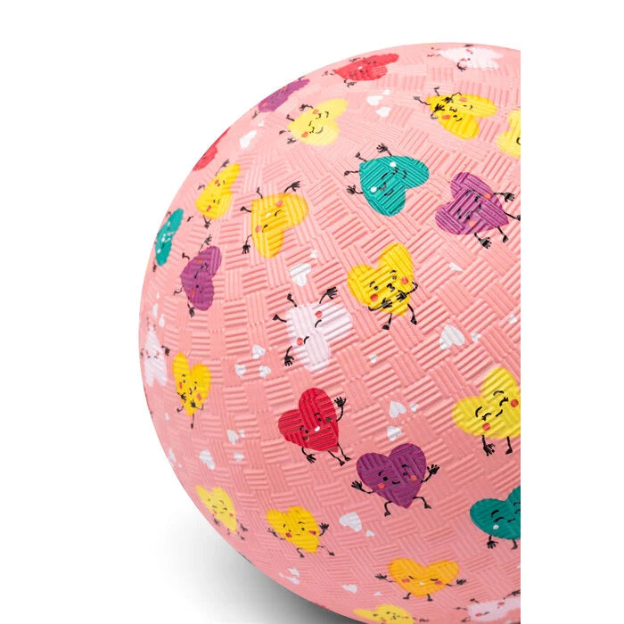 Little L – Rubber bal Hartjes – 18 cm Kids Plus