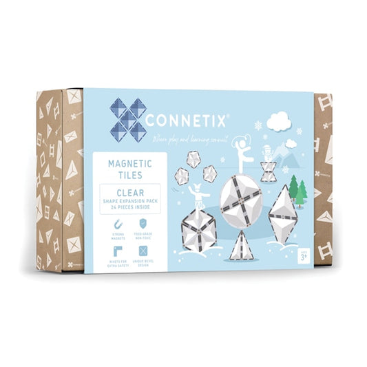 Connetix Clear Shape Expansion Pack 24 pc