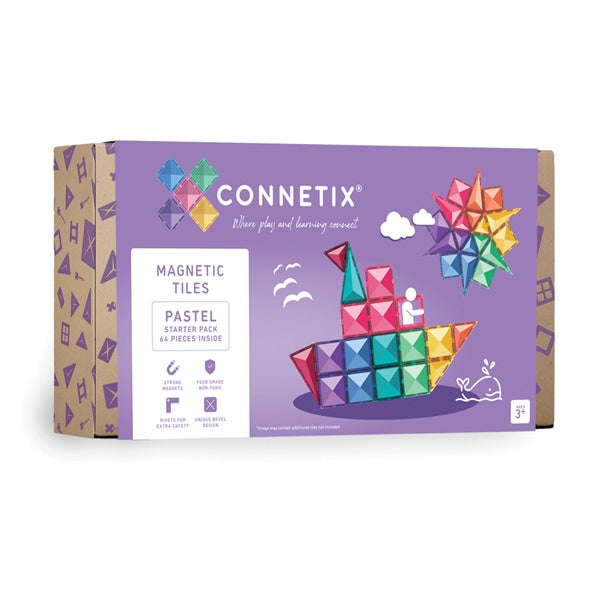 Connetix Pastel Starter Pack 64-delige set