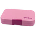 Afbeelding laden in Galerijviewer, Yumbox Tapas XL - lekvrije Bento box lunchbox - 4 vakken - Capri Pink / Rainbow tray
