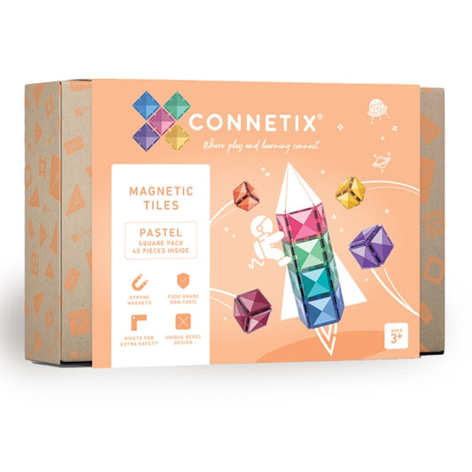 Connetix Pastel Square Pack 40-delige set