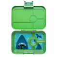 Afbeelding laden in Galerijviewer, Yumbox Tapas XL - lekvrije Bento box lunchbox - 4 vakken - Jurassic Green / Shark tray
