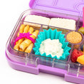 Afbeelding laden in Galerijviewer, Yumbox Original - lekvrije Bento box lunchbox - 6 vakken - Lulu Purple / Paris tray
