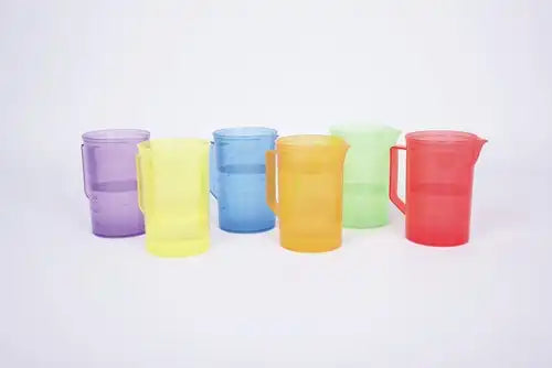 TickiT Doorschijnende Kleurenkannen – Set van 6 Kids Plus