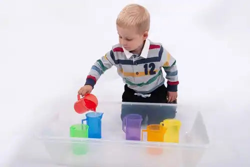 TickiT Doorschijnende Kleurenkannen – Set van 6 Kids Plus