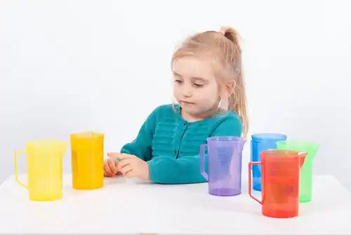 TickiT Doorschijnende Kleurenkannen – Set van 6 Kids Plus