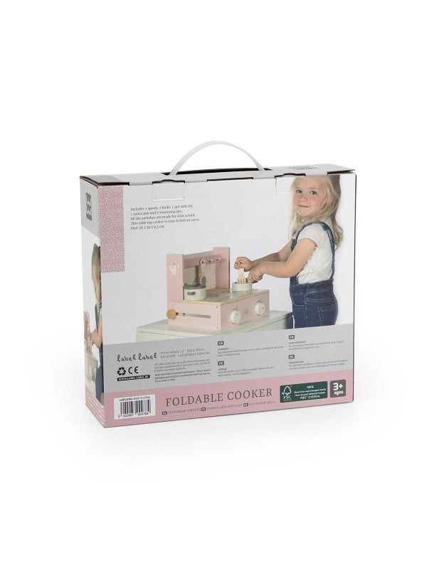 Label Label – Foldable Cooker – Pink Kids Plus