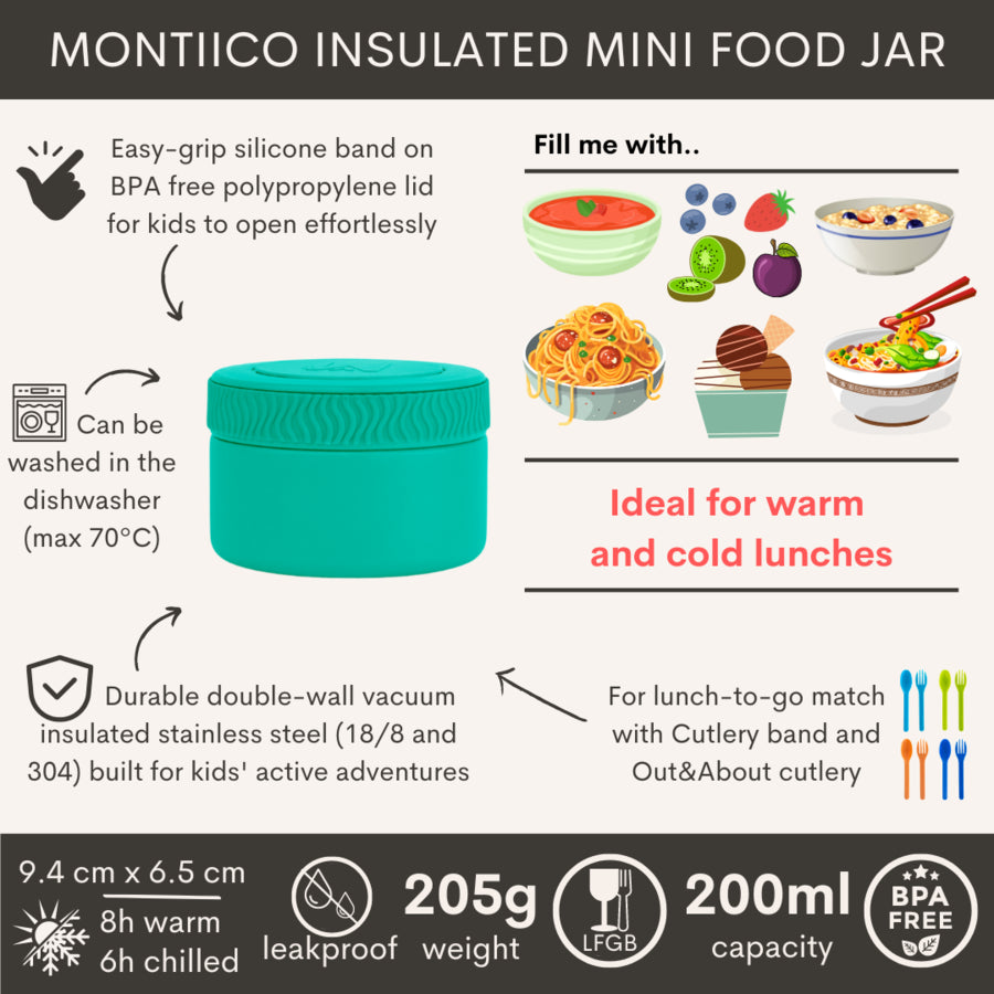 MontiiCo Thermos Mini Lunchhouder DUSK