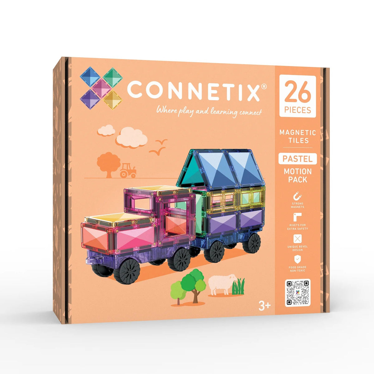 CONNETIX Pastel Motion Pack – 26 stuks Kids Plus